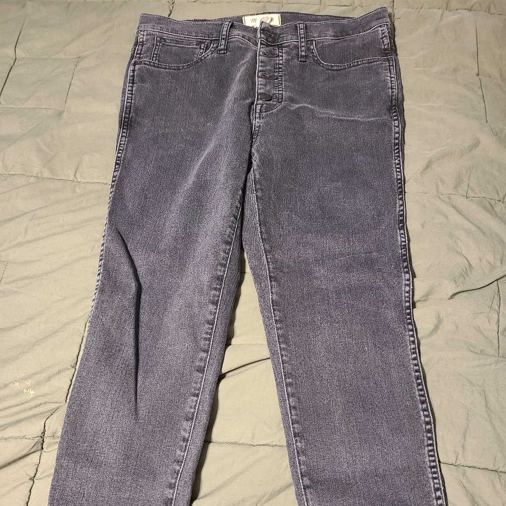 Madewell distressed ankle skinny jeans